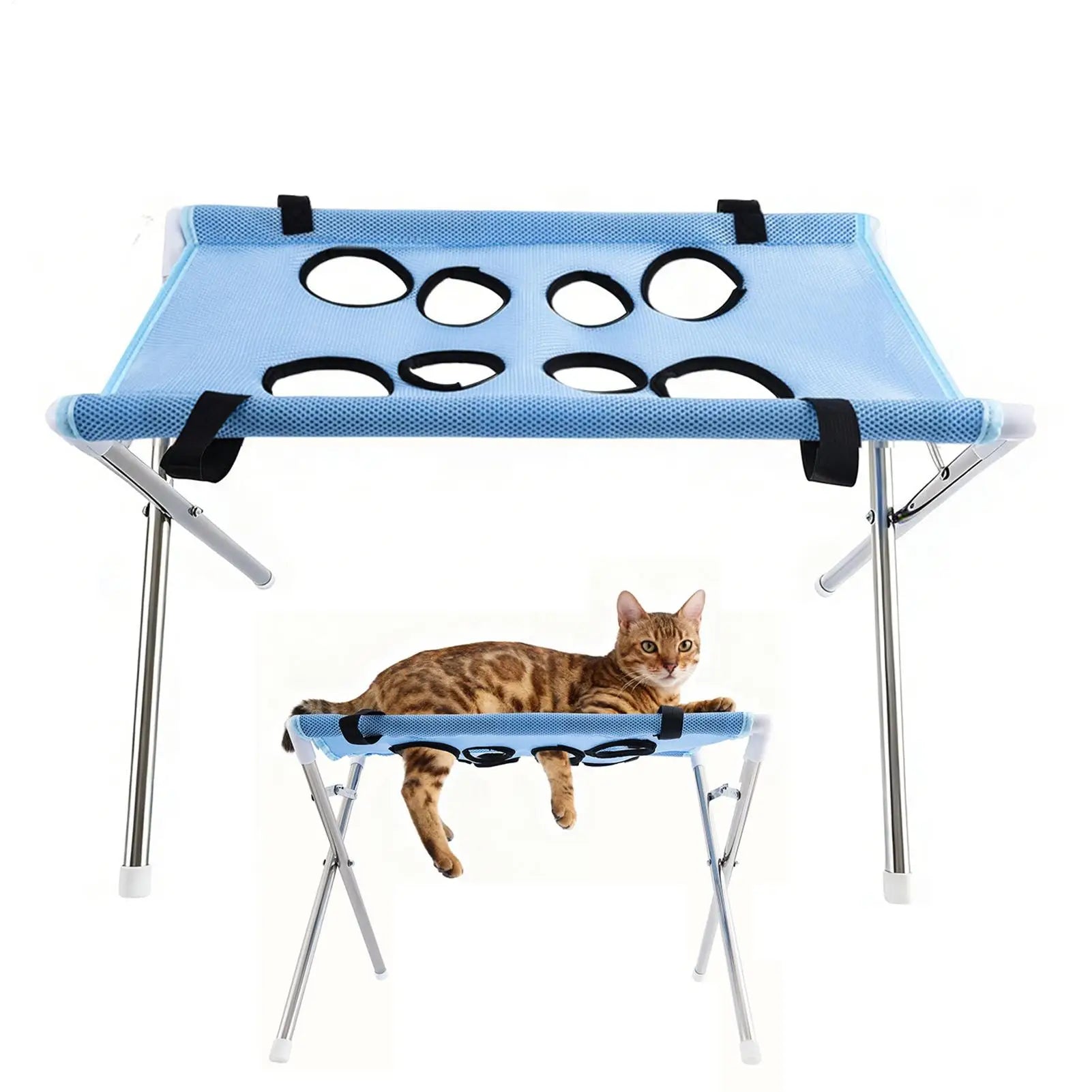 Dog Grooming Hammock 8-Hole Design Cat Grooming Harness Puppy Nail Trimming Hammock For Cats Dogs Kittens Puppies Small Medium